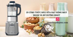 Các công thức sữa hạt làm bằng máy